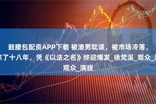 鼓腰包配资APP下载 被渣男耽误，被市场冷落，她熬了十八年，凭《以法之名》终迎爆发_徐梵溪_观众_演技